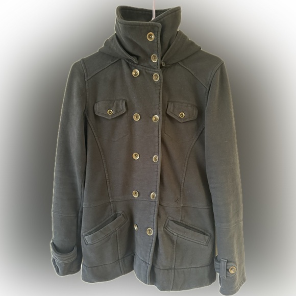 Hurley woman’s black small jacket with detachable hood - Picture 2 of 11